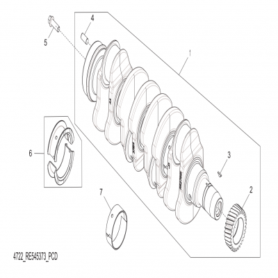 Group 47: Crankshaft, continued  第47組：曲軸，“GM93289,”“GM93285,”“GM91650,”“GM85414,”“GM85412,”“GM85410,”“GM51613,”&ldqu