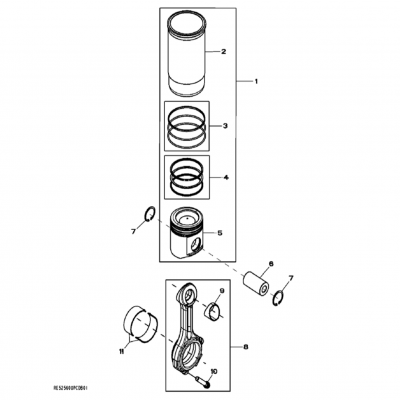 Group 48: Piston and Connecting Rod, continued  第48組：活塞和連桿，&ldquo;GM93289,&rdquo;&ldquo;GM93285,&rdquo;&ldquo;GM91650,&rdquo;&ldquo;GM85414,&rdquo;&ldquo;GM85412,&a