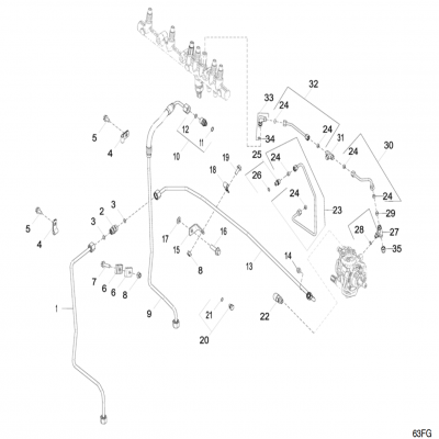 Group 63: Low Pressure Fuel Line, continued  第63組：低壓燃油管路，&amp;amp;amp;amp;ldquo;GM93289,&amp;amp;amp;amp;rdquo;&amp;amp;amp;amp;ldquo;GM93285,&amp;amp;amp;amp;rdquo;&amp;amp;amp;am