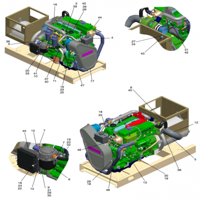 Engine, continued  發(fā)動(dòng)機(jī)，&ldquo;GM93289,&rdquo;&ldquo;GM93285,&rdquo;&ldquo;GM91650,&rdquo;&ldquo;GM85414,&rdquo;&ldquo;GM85412,&rdquo;&ldquo;GM85410,&rdq